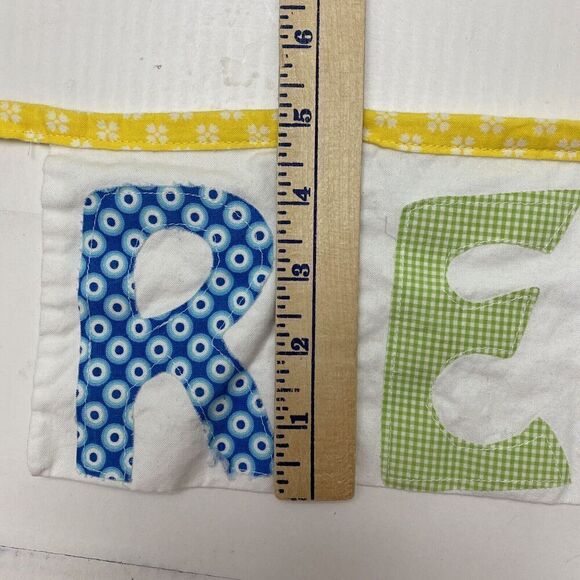 OOAK Handmade Children's Fabric Reading Theme Bunting Banner Garland - Picture 4 of 11